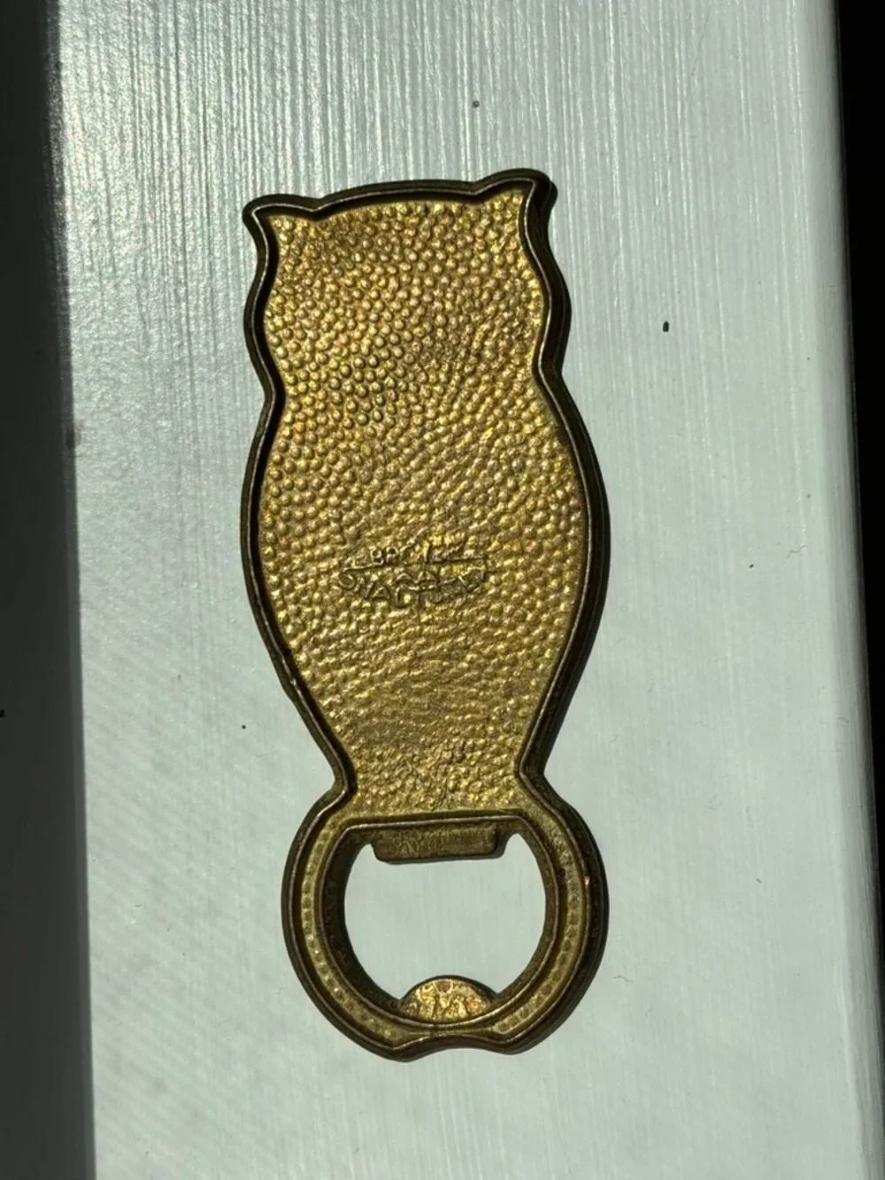 Vintage Greece Bronze Owl Bottle Opener.